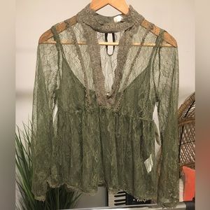 Altar’d State lace blouse